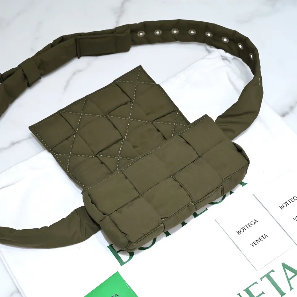 Mini tofu bag nylon is in stock ❗️BV | Healing nylon pillow, a must for fashionable boys💯 The new size Cassette mini model is so cute, swollen and fat, and the capacity is OK! One shoulder? Crossbody? A fanny pack? You can also adjust the shoulder straps to the size of an underarm bag, and you’re done! *And be considerate of yourself, love it, highly recommend it ๛Model number: 8952#mini size: 10x19x5cm